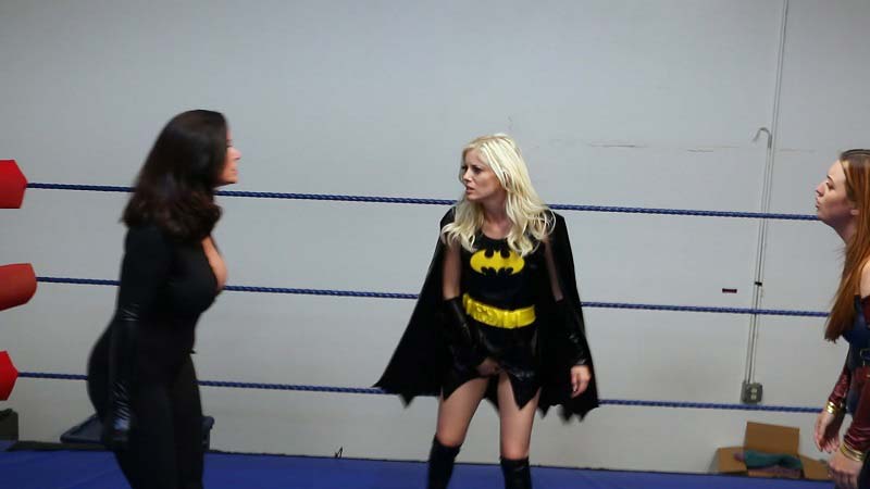 “frozen Batgirl Vs Galaxina” Starring Charlotte Stokely Karlie Montana And Christina Carter 